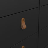 Barcelona Double dresser 4+4 drawers in Matt Black 72579663GMGM