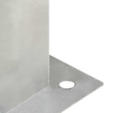 Post Anchors 4 pcs Galvanised Metal 141 mm 145452