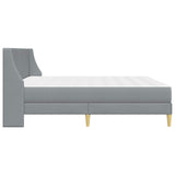 Bed Frame with Mattress Light Grey 180 x 200 cm Fabric 3415235