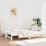 Pull-out Day Bed without Mattress White 2x cm 3124773