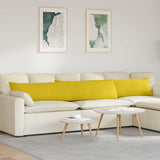 Sofa Pillows 2 pcs Yellow 200 x 40 cm Corduroy Fabric 42013892