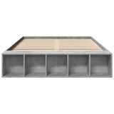 Bed Frame without Mattress Concrete Grey 135x190 cm Double 3280590