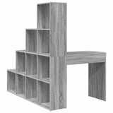 Corner Desk with Shelf Grey Sonoma 101.5 x 149.5 x 149.5 cm 3337246