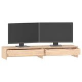 Monitor Stand 100x27x15 cm Solid Wood Pine 813959