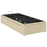Electric Adjustable Bed Frame Cream 200 x 90 x 33.5 cm Steel 42037293