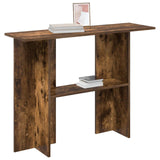 Console Table Smoked Oak 100 x 30 x 75 cm Engineered Wood 8001179