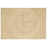 Area Rugs White 120 x 170 cm Jute 42010721