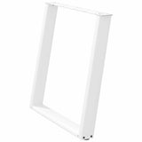Dining Table Legs U-Shaped 2 pcs White 80x cm Steel 4012797