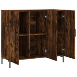 Sideboard Smoked Oak 90x34x80 cm Engineered Wood 828113