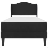 Bed Frame with Headboard Black 90 x 190 cm Velvet 3415276