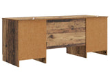 Desk with Shelf Old Wood 142.5 x 50 x 75 cm Engineered Wood 3414646