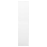 Office Cabinet White Steel Large Height-Adjustable Shelves 336413