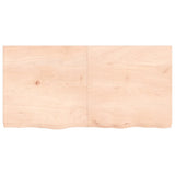 Wall Shelf 120x60x cm Untreated Solid Wood Oak 363579