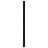 Wall Headboard Black 146x3x63 cm Solid Wood Pine 824737
