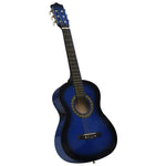 ZNTS Classical Guitar for Beginner and Kid with Bag Blue 1/2 34" 3055603