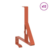 Snow Guard Support 12 pcs Red 29.5 x 3 x 34.5 cm Steel 42028459