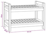 Bathroom Shelf Natural 45 x 30 x 45 cm Solid Teak Wood 42024275