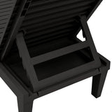 Sun Loungers 2 pcs Black 155x58x83 cm Polypropylene 364148