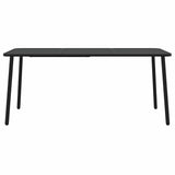 7 Piece Garden Dining Set Anthracite Steel 3187993