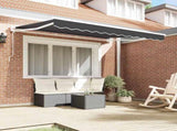 Awning Frame Anthracite 250 x 200 cm Polyester with PU coating 3329367