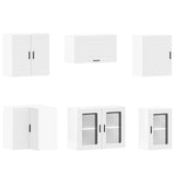 11 Piece Kitchen Cabinet Set "Porto" White Engineered Wood 3314931