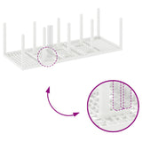 Garden Dining Table White 250 x 100 x 73 cm Poly Rattan 871694