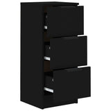 Sideboard Black 30x30x70 cm Engineered Wood 811153