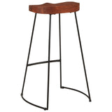 Gavin Bar Stools 2 pcs 50x40x78 cm Solid Wood Mango 344916