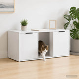 Cat Crate Furniture White 100 x 49 x 45 cm Engineered Wood 8014759