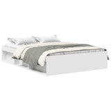 Bed Frame without Mattress White 135x190 cm Double Double 3203908