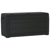 Garden Storage Box Anthracite 119x48x60 cm Polypropylene 152197