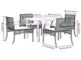 Garden Dining Set Grey 3213618