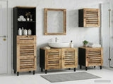 Bathroom Cabinet Set with Drawer 5 pcs Solid Mango Wood 3310168