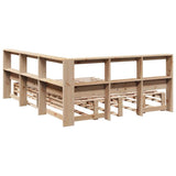 Bookcase Bed without Mattress 140x190cm Solid Wood Pine 3324511