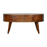 Chestnut Rounded Coffee Table IN906