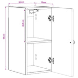 Bathroom Wall Cabinet ALKMAAR High Gloss White 30 x 31 x 59 cm 896149