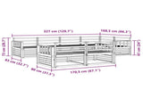 Outdoor Sofa Set 7 pcs Natural Solid Acacia Wood 3373609