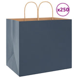 Paper Bags 250 pcs with Handles Blue 32x22x28 cm 4101708
