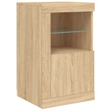 Sideboard with LED Lights Sonoma Oak 164x37x67 cm 3209053