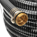 Suction Hose with Brass Connectors 4 m 25 mm Black 142889