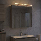 Bathroom Mirror Cabinet Grey Sonoma 70 x 14.5 x 70 cm 889100