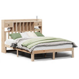 Bookcase Bed without Mattress 135x190cm Solid Wood Pine 3322591