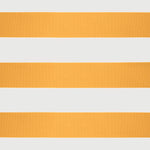 Retractable Awning Yellow and White 3.5x2.5 m Fabric and Aluminium 3154532