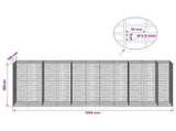 Gabion with 3.5 mm Wire and 5x10 cm Mesh 550x100x200 cm 3462965