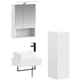 Bathroom Cabinet Set 4 pcs White 50 x 14.5 x 70 cm 3407391