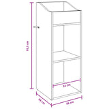 Record Cabinet Artisan Oak 36 x 36 x 95.5 cm Engineered Wood 8012833