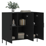 Sideboard Black 90x34x80 cm Engineered Wood 828117
