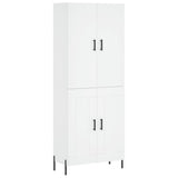 Highboard White 69.5x34x180 cm Engineered Wood 3195795