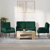 Sofa Sets 3 pcs Dark Green 115 x 56 x 80 cm Plywood 3406219
