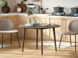 Folding Dining Table for 4, Round Drop Leaf Table, Modern Space Saving Small Kitchen Table with Wood T3398P343259